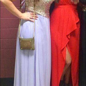 Red-orange BCBG gown
